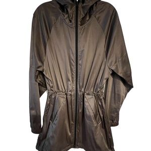 Women’s Zella Brown Metallic hooded Anorak